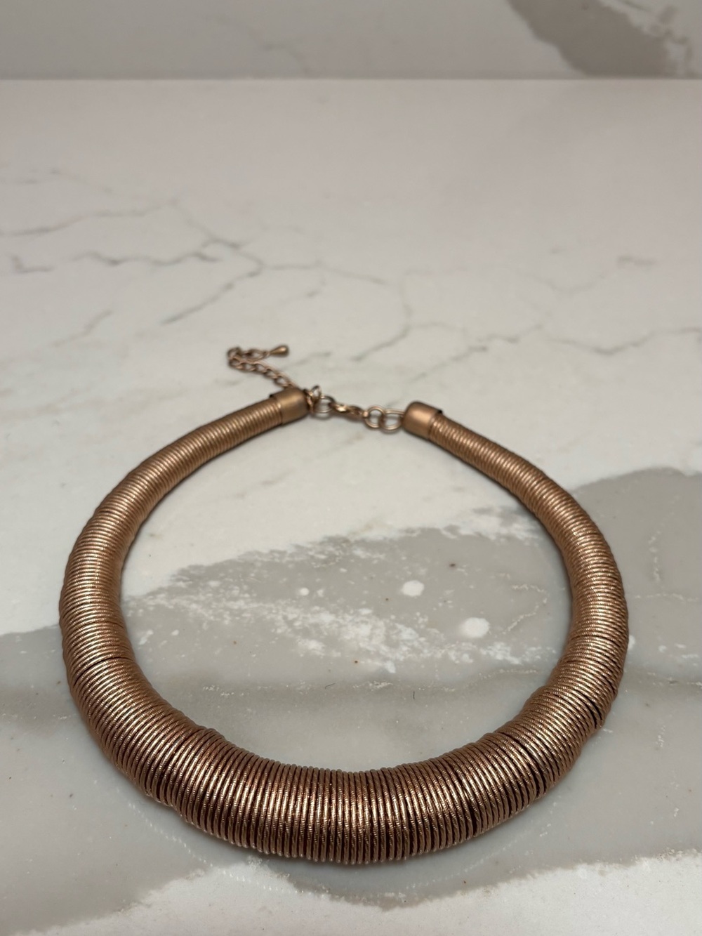 Gold Coil Collar Necklace - Fashion Women Jewelry